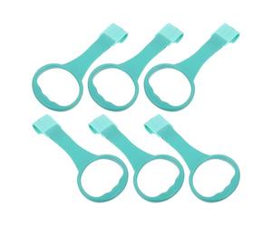 SUPVOX Anelli per Tirare Box per 6 Pezzi Verdi, Impugnature Ergonomiche per Assistenza alla Deambulazione, Accessori per Lettini e Recinti Giochi, Supporto Stabile per Primi Passi
