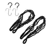 SUPVOX Appendi Piante Esterno in di Cotone Intrecciata Portavaso Sospeso Boho con Ganci Adatto per Vasi di Dimensioni Decorazione Naturale per Balcone Patio