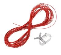 SUPVOX Argano per Cavo Copertura Piscina in Alluminio Cavo d'Acciaio da 40 M, Tendicavo per Coperture Invernali Piscine fuori Terra e Interrate, Accessorio Sicurezza per Giardino e Patio