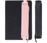 SUPVOX Astucci Portapenne Elastici Cerniera, Set Da 2 Pezzi Rosa e Nero, Astucci Portatili Per Cancelleria Da Scuola e Ufficio, Per Quaderni, Agende e Viaggi