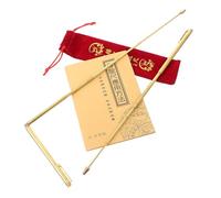 SUPVOX Bacchette Da Rabdomante in Ottone Retrattili 4 Pezzi Per Ricerca Energetica Asta Centrale Flessibile e Custodia Da Trasporto Compatta Per Uso Professionale