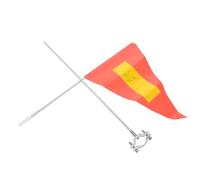 SUPVOX Bandiera e Metallo Robusto di Riflettente con Regolabile in Altezza, Tessuto Resistente Agli Strappi per Bicicletta Incroci Affollati e Esterno