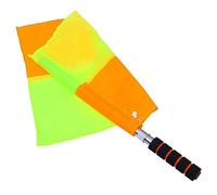 SUPVOX Bandiere Allenamento per Arbitri Calcio con Inossidabile Flagpole Resistente e Stoffa Alta Visibilità e Design Ergonomico per Sport e Competizioni