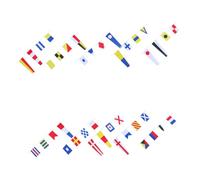 SUPVOX Bandiere Segnali Nautici Resistenti al Sole per Decorazioni Festa Tema Marina per Casa Barca Nave Facili da Installare e Funzionali per Sicurezza e Comunicazione