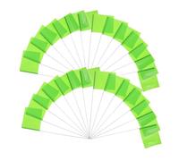 SUPVOX Bandierine Da Giardino Per Marcatura Prato Pali in Filo D'acciaio, Set Da 50 Pezzi Verdi, Segnalazione Esterna Per Giardinaggio e Irrigazione, Alta Visibilità, Resistenti e Portatili