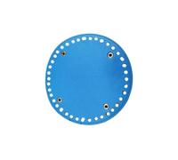SUPVOX Base Tonda per Borsa in Pelle Pu Resistente 4 Rivetti Dorati, Fondo Rotondo Fori, Accessorio Cucito Facile da Pulire per Borse all Uncinetto