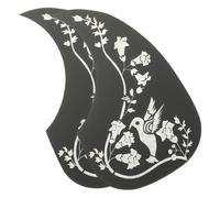 SUPVOX Battipenna Proteggi Chitarra Folk 2 Pezzi in Legno Nero Superficie Liscia Resistente ai Graffi Decorativo per Chitarra Acustica 40-41 Pollici