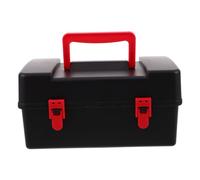 SUPVOX Battling Top Organizer Case in Plastica Nera con Divisori Interni e Maniglia Custodia Portatile per Accessori Gyro Scatola da Viaggio per Protezione Ammortizzata per Set Giocattoli