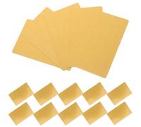 SUPVOX Biglietti da Visita in Alluminio Vuoti 50 Pezzi, Targhette Metalliche per Incisione Laser, Carte Metalliche per Sublimazione, Resistenti e Leggere, per Ufficio e Personalizzazione