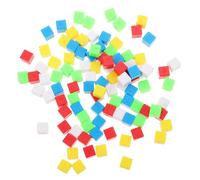 SUPVOX Blocchi Cubici Colorati Educativi Per Ragazzo Ragazza, Set Da 100 Pezzi in Plastica Sicura, Strumento Didattico Per Conteggio e Sviluppo Logico in Età Scolastica e Prescolare