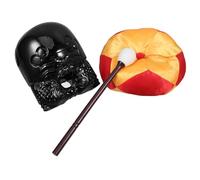 SUPVOX Blocco Del Tempio e Pesce in Acrilico 5 Pollici Cuscino e Mazzuolo Per Meditazione e Decorazione Casa e Ufficio