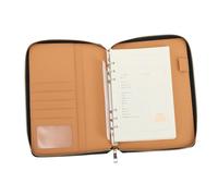 SUPVOX Blocco Note A5 con Cerniera, Quaderno da Ufficio Portatile a Fogli Mobili per Pianificazione e Appunti, Quaderno per Casa, Scuola e Viaggi, Cancelleria Creativa per Scrittura