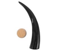 SUPVOX Boccale Vichingo in Corno di Bue Coperchio, Bicchiere di Vino e Birra Retrò Grande Capacità 25-31cm, Accessorio Medievale per Feste e Giochi di Ruolo