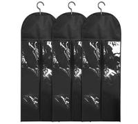 SUPVOX Borsa da Viaggio per Extension per Chioma Non Tessuto con Ganci, Copertura Antipolvere con Cerniera, Organizer Appendibile per Parrucche, Set da 3 Pezzi, Protezione Armadio