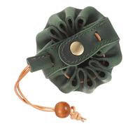 SUPVOX Borsa per Dadi in Pelle Vintage Coulisse, Sacchetto Portagioielli Comodo e Resistente, Piccola Custodia per Dadi da Gioco per Trasporto e Conservazione su Strada