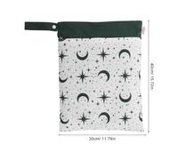 SUPVOX Borsa per pannolini lavabili e asciutti per neonati, borsa per pannolini portatile impermeabile con tasca con cerniera per vestiti sporchi, salviette bagnate, costumi da bagno