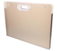 SUPVOX Borsa Portadocumenti da Ufficio 8k Grigio Fibbia, Organizer la Conservazione di Documenti, Contratti e Opere Artistiche, Contenitore Resistente in Plastica per Colore Casuale