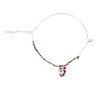 SUPVOX Bracciale Ciondoli a Tema Festa in Nylon Intrecciato Natalizio Gioiello Semplice e Chic per Abbigliamento Quotidiano o Atmosfera