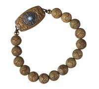 SUPVOX Bracciale in Legno con Sei Parole Sacre, Accessorio Versatile e Portafortuna, Design Elegante e Stile alla Moda per Occasioni Quotidiane