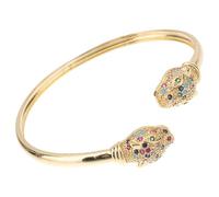 SUPVOX Bracciale Rigido da Donna Ciondolo Animale Colorato Gioielli di Bigiotteria Resistenti al Colore e Antiruggine Braccialetti Design Aperto per Uso Quotidiano e Occasioni Speciali