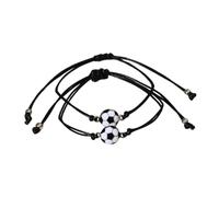 SUPVOX Braccialetti da Calcio Coppia, Braccialetto da Polso Chic Resistente All’usura, Materiale Delicato sulla Pelle, Set per Fan Calcio e Regali Sportivi