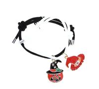 SUPVOX Braccialetti di Coppia Magnetici Ciondolo a Cuore Braccialetto di Relazione Unisex Catena Abbinata Gioielli per le Mani per Coppie e Amicizia Design Elegante Nero e Bianco