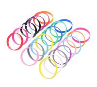 SUPVOX Braccialetti in Silicone Multicolore Morbidi per Team Building e Festival, Set da 24 Pezzi Comodi per Tutte le Età e Attività Ricreative