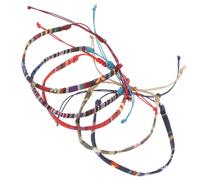SUPVOX Braccialetti Intrecciati Lino 5pezzi Bracciale Regolabile e Leggero Accessorio di Moda per Amiche e Occasioni di Lavoro o Vacanza