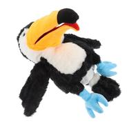 SUPVOX Burattino Mano Pappagallo Peluche Interattivo per Marionetta Animale Forma con Bocca Mobile Racconta Storie per Teatrino e Intrattenimento Educativo