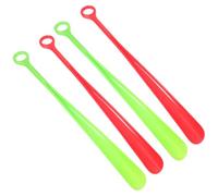 SUPVOX Calzascarpe in Plastica Manico lungo 4 Pezzi Attrezzo Ergonomico Gancio per Armadio per Anziani e Adulti per Facilitare L’Uso delle Scarpe senza Chinarsi Colore Colore Casuale