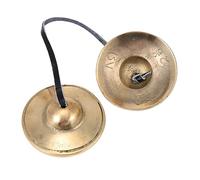 SUPVOX Campana per Piatti in Ottone Pratica Campana per Meditazione e Yoga Leggera e Portatile Produce Suono Piacevole per Piatti e Cerimonie Religiose