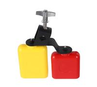 SUPVOX Campanaccio Per Batteria Doppia Campana Blocco Di Plastica Per Marmellate Campanaccio Bitonale Per Toni Alti e Bassi Strumento Percussione Per Banda Scolastica e Educazione Musical