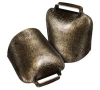 SUPVOX Campane in Ferro per Animali da Fattoria, 2 Pezzi Anti Furto per Mucche e Pecore, Campanelli Spessi Portatili, Decorazioni Rustiche per Casa e Fattoria, 62 G