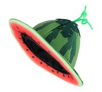 SUPVOX Cappello a Forma di Anguria in Velluto Morbido, Copricapo Costume da Frutta per Feste di Compleanno e Carnevale, Accessori Gioco di Ruolo e Adulti