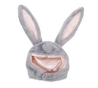 SUPVOX Cappello con Orecchie da Coniglio Peluche per Natale Accessorio Invernale Versatile e Caldo per Costumi e Foto Colore Grigio Nanna