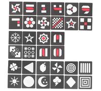 SUPVOX Carte Educative Nero Bianco per Ragazzo Ragazza con Illustrazioni Stimolanti per Sviluppo Cognitivo e Visivo Giocattolo Sicuro per Mesi e Prime Fasi di Apprendimento