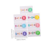 SUPVOX Carte Flash Matematica per Età Prescolare Materiale Sicuro per Apprendimento di Addizioni e Sottrazioni Gioco Educativo per Sviluppo Cognitivo e Pensiero Critico