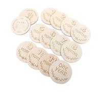 SUPVOX Carte Mensili Legno Originale Per Gravidanze Milestone Commemorative Per Album Fotografico Regali Neomamme e Accessori Allestimento Shower