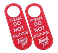 SUPVOX Cartello “non Disturbare” Doppia Faccia in Pu Resistente, 2 Pezzi Targhetta per Porta Ufficio e Hotel, Etichetta da Appendere Maniglia per Spazi Pubblici come Hotel, Bar e Club