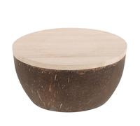 SUPVOX Cassa Acustica Banhu in Noce Di Cocco Naturale Per Strumento Tradizionale Cinese Risonatore Robusto Con Regolazione Tono Per Musicisti Voce