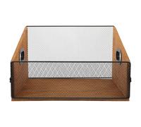 SUPVOX Cassa Porta Dischi in Legno con Manici 36X30X215 CM Organizer Rustico per Vinile Libri e Riviste Contenitore Antigraffio per Album e Supporti Multimediali