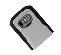 SUPVOX Cassetta di Sicurezza con Combinazione in Lega di Alluminio Grigia Cassetta di Sicurezza per Chiavi Auto con Ganci Interni Scatola di Immagazzinaggio Codificata da Parete per