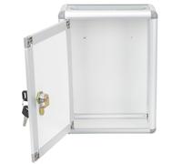 SUPVOX Cassetta Postale D’epoca in Acciaio Inox Serratura e Coperchio, Cassetta di Reclamo da Parete per Esterni, Supporto da Muro per Famiglia e Ufficio, Design Pratico e Sicuro