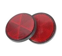 SUPVOX Catarifrangente Riflettore Sicurezza in Plastica Resistente Rotondo Posteriore 2 Unitá Vite da 6mm Accessorio Segnalazione per Bici Moto ATV per Impiego Esterno Quotidiano