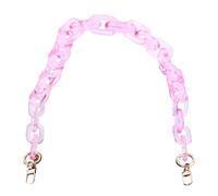 SUPVOX Catena per Borse in Resina Acrilica 86 Cm Tracolla Trasparente Rosa Resistente e Durevole Accessorio Fai da Te per Borse Tote Adatta a Diversi Stili Moda