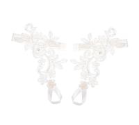 SUPVOX Cavigliera in Pizzo Bianca da Donna per Matrimonio, Catena Decorativa da Spiaggia, Braccialetto alla Caviglia Romantico per Spose, Accessorio Piede Delicato e Resistente