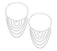 SUPVOX Cavigliere con Strass in Metallo Cavigliere Decorative per Donna Catene per Caviglie Stile Bohémien Accessori Estivi per Sandali e Abiti