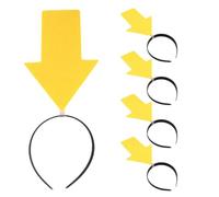 SUPVOX Cerchietto Freccia 5 Pezzi in Plastica e Feltro Giallo Leggero Versatile per Accessori Chioma Halloween e Festa di Compleanno Mascherata