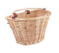 SUPVOX Cestino Anteriore in Rattan per Ragazzo Ragazza Ragazza Cestino in Vimini per Alimenti con Manico per Spesa Realizzato in Salice Naturale