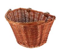 SUPVOX Cestino Anteriore in Rattan per Ragazzo Ragazza Ragazza Cestino per Alimenti per Spesa con Manico Realizzato in Salice Naturale